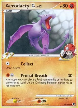 Aerodactyl GL 055  Rising Rivals - Common Rising Rivals Pokemon Single  Squirtle Squad Card Shop.