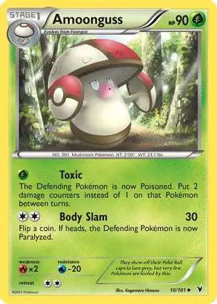 Amoonguss  - Reverse Holofoil Noble Victories - Uncommon Noble Victories Pokemon Single  Squirtle Squad Card Shop.