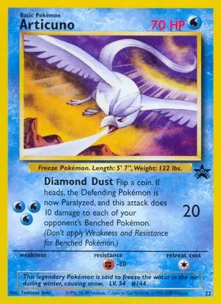 Articuno (22) (22) 022  WoTC Promo - Promo WoTC Promo Pokemon Single  Squirtle Squad Card Shop.
