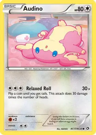 Audino RC17  - Holofoil Legendary Treasures Radiant Collection - Common Legendary Treasures: Radiant Collection Pokemon Single  Squirtle Squad Card Shop.