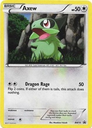 Axew - BW10  - Holofoil Black and White Promos - Promo Black and White Promos Pokemon Single  Squirtle Squad Card Shop.