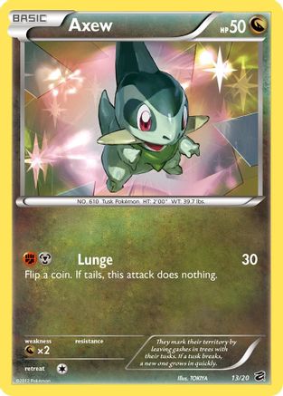 Pokémon TCG – Axew 13/20 – Dragon Vault – Holo Rare
