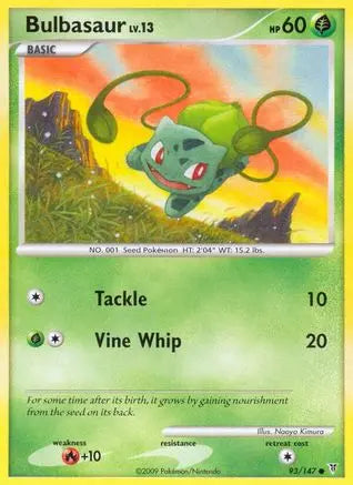 Bulbasaur 093  Supreme Victors - Common Supreme Victors Pokemon Single  Squirtle Squad Card Shop.