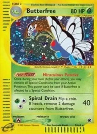 Butterfree (5)  - Reverse Holofoil Expedition - Holo Rare
