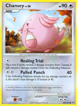 Chansey  Platinum - Common Platinum Pokemon Single  Squirtle Squad Card Shop.