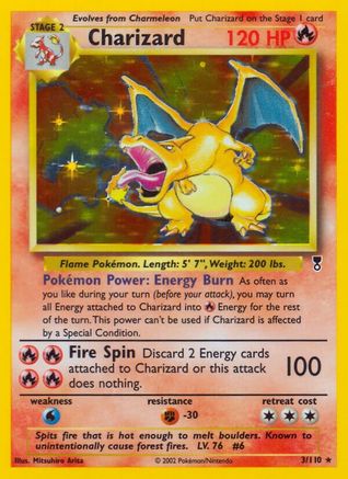Charizard  - Holofoil Legendary Collection - Holo Rare Legendary Collection Pokemon Single  Squirtle Squad Card Shop.