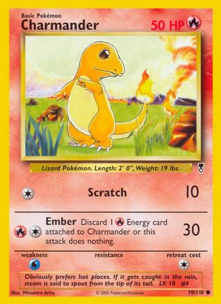 Charmander 070  Legendary Collection - Common Legendary Collection Pokemon Single  Squirtle Squad Card Shop.