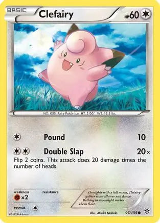 Clefairy 097  Plasma Storm - Common