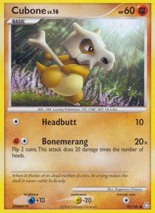 Cubone 090  Legends Awakened - Common Legends Awakened Pokemon Single  Squirtle Squad Card Shop.