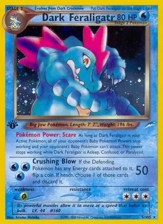 Dark Feraligatr  - 1st Edition Holofoil Neo Destiny - Holo Rare