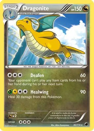 Dragonite 083  - Reverse Holofoil Plasma Freeze - Holo Rare