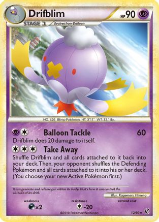 Drifblim  - Reverse Holofoil Undaunted - Rare Undaunted Pokemon Single  Squirtle Squad Card Shop.