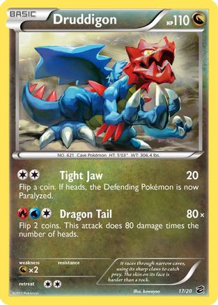 Pokémon TCG – Druddigon 17/20 – Dragon Vault – Holo Rare