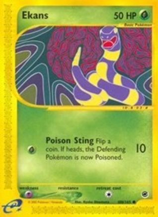 Ekans 108  Expedition - Common Expedition Pokemon Single  Squirtle Squad Card Shop.