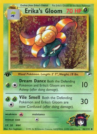 Erika's Gloom (46) (46) 046  - 1st Edition Gym Heroes - Uncommon Gym Heroes Pokemon Single  Squirtle Squad Card Shop.