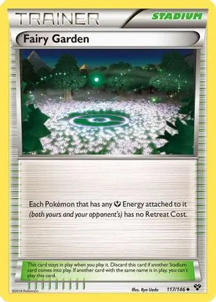 Fairy Garden 117  - Reverse Holofoil XY Base Set - Uncommon