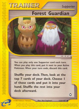 Forest Guardian 123  Aquapolis - Uncommon Aquapolis Pokemon Single  Squirtle Squad Card Shop.