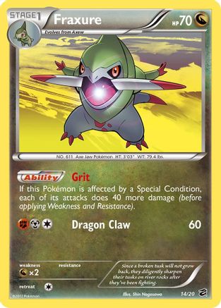 Pokémon TCG – Fraxure 14/20 – Dragon Vault – Holo Rare