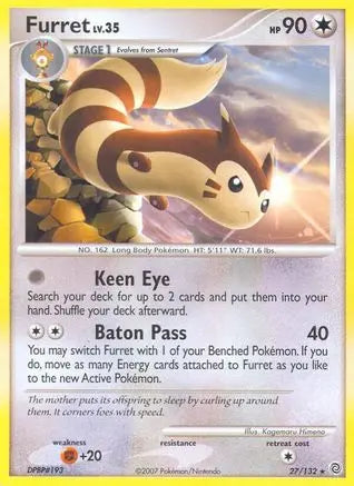 Furret  - Reverse Holofoil Secret Wonders - Rare Secret Wonders Pokemon Single  Squirtle Squad Card Shop.