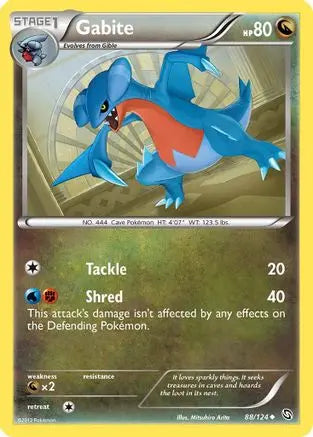 Gabite (88)  - Reverse Holofoil Dragons Exalted - Uncommon Dragons Exalted Pokemon Single  Squirtle Squad Card Shop.