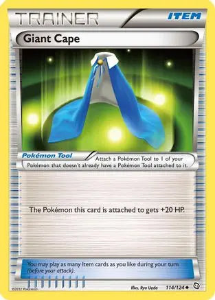 Giant Cape/124  - Reverse Holofoil Dragons Exalted - Uncommon Dragons Exalted Pokemon Single  Squirtle Squad Card Shop.