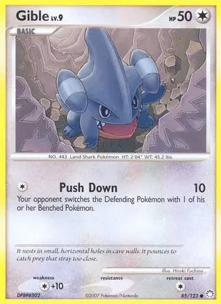 Gible 085/123 - Reverse Holofoil Mysterious Treasures - Common Mysterious Treasures Pokemon Single  Squirtle Squad Card Shop.
