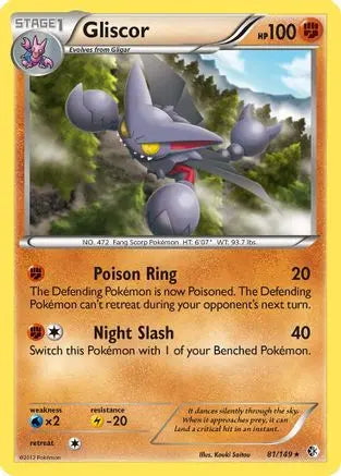 Gliscor  - Holofoil Boundaries Crossed - Holo Rare Boundaries Crossed Pokemon Single  Squirtle Squad Card Shop.