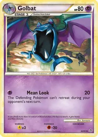 Golbat  - Reverse Holofoil Unleashed - Uncommon Unleashed Pokemon Single  Squirtle Squad Card Shop.