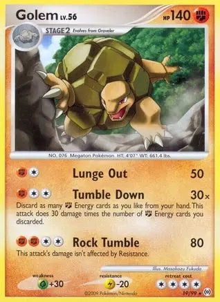 Golem  - Reverse Holofoil Arceus - Rare Arceus Pokemon Single  Squirtle Squad Card Shop.