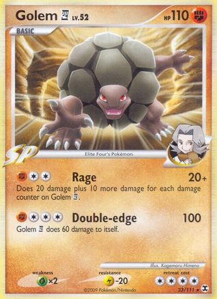 Golem E4  Rising Rivals - Rare Rising Rivals Pokemon Single  Squirtle Squad Card Shop.