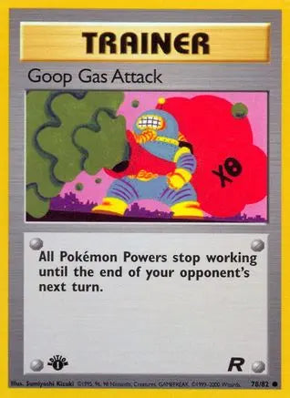 Goop Gas Attack 078  - 1st Edition Team Rocket - Common Team Rocket Pokemon Single  Squirtle Squad Card Shop.