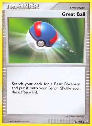Great Ball  - Reverse Holofoil Stormfront - Uncommon Stormfront Pokemon Single  Squirtle Squad Card Shop.