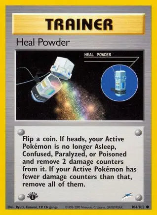 Heal Powder 104  - 1st Edition Neo Destiny - Common Neo Destiny Pokemon Single  Squirtle Squad Card Shop.