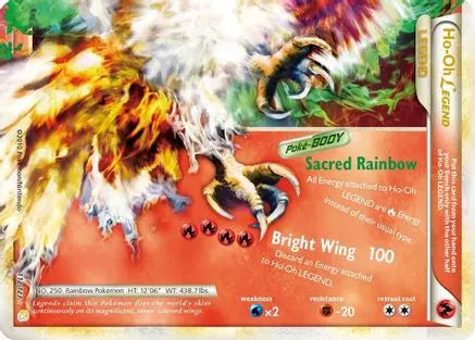 Ho-Oh Legend (Bottom) 112  - Holofoil HeartGold SoulSilver - Ultra Rare HeartGold SoulSilver Pokemon Single  Squirtle Squad Card Shop.