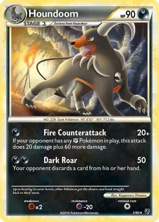 Houndoom  - Reverse Holofoil Undaunted - Holo Rare Undaunted Pokemon Single  Squirtle Squad Card Shop.
