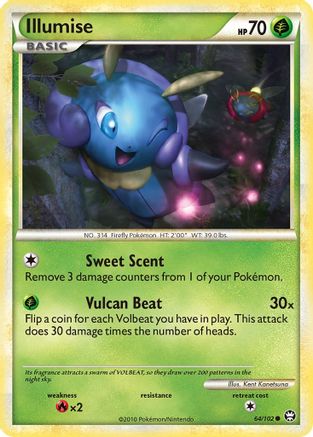 Illumise  - Reverse Holofoil Triumphant - Common Triumphant Pokemon Single  Squirtle Squad Card Shop.