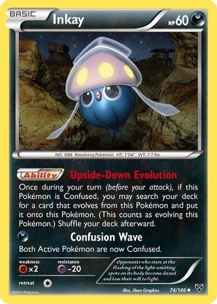 Inkay (74)/146  XY Base Set - Uncommon XY Base Set Pokemon Single  Squirtle Squad Card Shop.