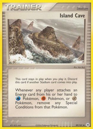 Island Cave  - Reverse Holofoil Hidden Legends - Uncommon Hidden Legends Pokemon Single  Squirtle Squad Card Shop.