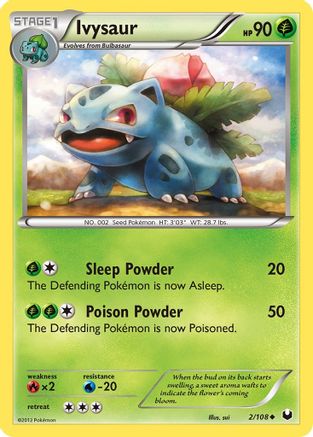Ivysaur  Dark Explorers - Uncommon Dark Explorers Pokemon Single  Squirtle Squad Card Shop.