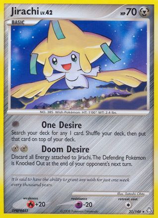 Jirachi  - Reverse Holofoil Legends Awakened - Rare Legends Awakened Pokemon Single  Squirtle Squad Card Shop.