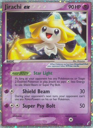 Jirachi ex/100  - Holofoil Crystal Guardians - Ultra Rare Crystal Guardians Pokemon Single  Squirtle Squad Card Shop.