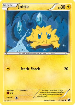 Joltik (42)  - Reverse Holofoil Dark Explorers - Common Dark Explorers Pokemon Single  Squirtle Squad Card Shop.