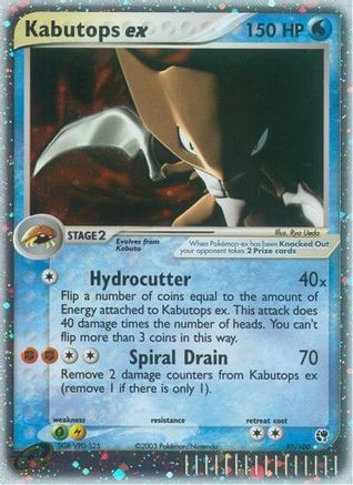 Kabutops ex  - Holofoil Sandstorm - Ultra Rare Sandstorm Pokemon Single  Squirtle Squad Card Shop.