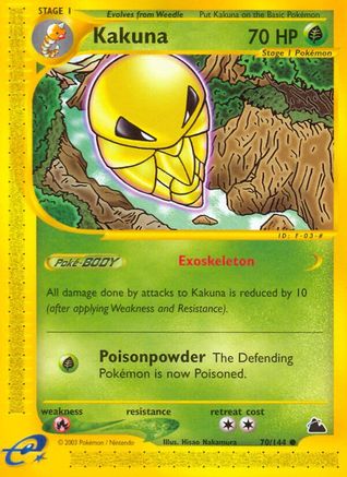 Kakuna  - Reverse Holofoil Skyridge - Common Skyridge Pokemon Single  Squirtle Squad Card Shop.