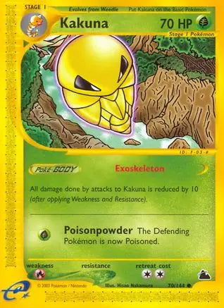 Kakuna  Skyridge - Common Skyridge Pokemon Single  Squirtle Squad Card Shop.