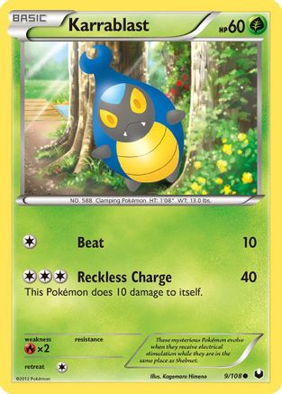 Karrablast  - Reverse Holofoil Dark Explorers - Common Dark Explorers Pokemon Single  Squirtle Squad Card Shop.