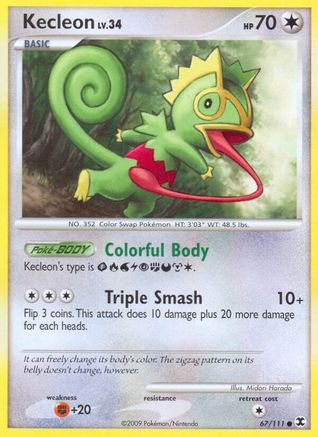 Kecleon/111  - Reverse Holofoil Rising Rivals - Common Rising Rivals Pokemon Single  Squirtle Squad Card Shop.