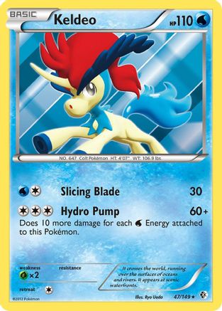 Keldeo (47)  - Holofoil Boundaries Crossed - Holo Rare Boundaries Crossed Pokemon Single  Squirtle Squad Card Shop.