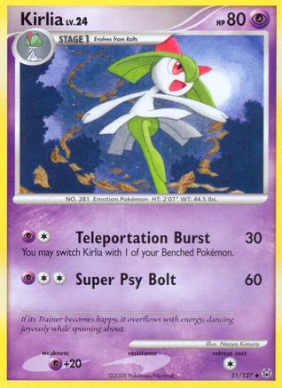 Kirlia  Platinum - Uncommon Platinum Pokemon Single  Squirtle Squad Card Shop.