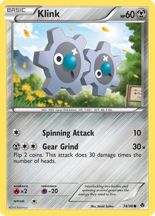 Klink  Emerging Powers - Common Emerging Powers Pokemon Single  Squirtle Squad Card Shop.